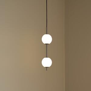 UMAGE LED-visoka svetilka Audrey, jeklena barva, 2-svetilna, Ø 12 cm, zatemnjen, Kovinska, Dnevna soba / jedilnica, Kovina, Dizajn, Globus