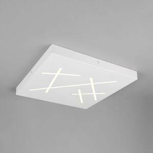 Trio Lighting LED stropna svetilka Snip, bela mat, dolžina 50 cm, kovina, CCT, zatemnjen, Bela, Dnevna soba / jedilnica, Kovina, Sodobni