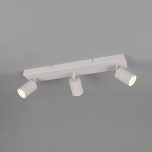 Trio Lighting Stropni žaromet Soka, svetlo siva, dolžina 50 cm, kovina, 3-delni., zatemnjen, Siva, Dnevna soba / jedilnica, Kovina, Sodobni