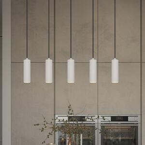 Trio Lighting Visoka svetilka Soka, svetlo siva, dolžina 85 cm, kovina, 5-svetilna., zatemnjen, Siva, Dnevna soba / jedilnica, Kovina, Sodobni