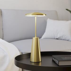 EGLO LED-svetilka na baterije Piccola, v barvi medenine, višina 28 cm, IP54, zatemnjen, Zlata / medeninasta, Dnevna soba / jedilnica, Kovina, Sodobni
