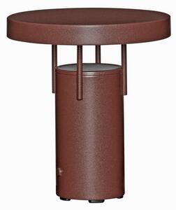 Hübsch HÜBSCH LED-akumulatorska namizna svetilka BringMe Mini, bordo, 20 cm, zatemnjen, Rdeča, Kovina, Sodobni