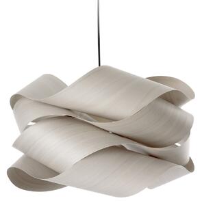 LZF LAMPS viseča svetilka Link, siva/nikljevo barva, Ø 69 cm, les, zatemnjen, Siva, Dnevna soba / jedilnica, Les, Dizajn