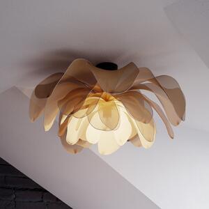By Rydéns Rydens stropna svetilka Lou Lou, naravna, Ø 80 cm, tekstil, zatemnjen, Bež, Hodnik, Tkanine / tekstil, Dizajn