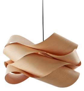 LZF LAMPS viseča svetilka, barva bukve/niklja, Ø 46 cm, les, zatemnjen, Les, Dnevna soba / jedilnica, Les, Dizajn