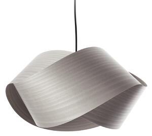 LZF LAMPS obesna svetilka Nut, siva/nikljevo barva, dolžina 42 cm, les, zatemnjen, Siva, Dnevna soba / jedilnica, Les, Dizajn