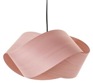LZF LAMPS obesna svetilka Nut, svetlo roza/nikljevo, dolžina 42 cm les, zatemnjen, Roza / rosé, Dnevna soba / jedilnica, Les, Dizajn