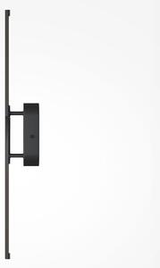 Maytoni LED stenska svetilka RENAISSANCE, črna/črna, višina 63 cm, 2 krila., Črna, Dnevna soba / jedilnica, Kovina, Sodobni