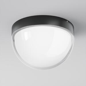 Maytoni LED zunanja stropna svetilka Mon, grafit, Ø 18 cm, IP65, 3.000K, Črna, Aluminij, Sodobni