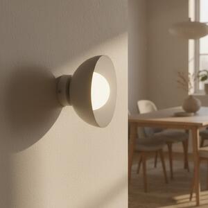 EMIBIG LIGHTING Stenna svetilka Bibi K1, bež, jeklo/steklo, Ø 18 cm, zatemnjen, Bež, Dnevna soba / jedilnica, Kovina, Sodobni