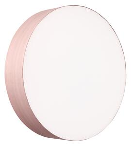 LZF LAMPS LED stenska svetilka Gea, svetlo roza, Ø 42 cm, les, zatemnjen, Roza / rosé, Dnevna soba / jedilnica, Les, Dizajn