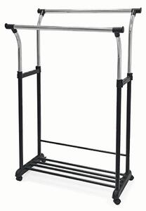 Mömax Mobilno Stojalo Za Obleke Swing 2, Črna, Krom