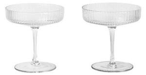 Ferm LIVINGferm LIVING - Ripple Champagne Saucers Komplet of 2 Čista ferm LIVING