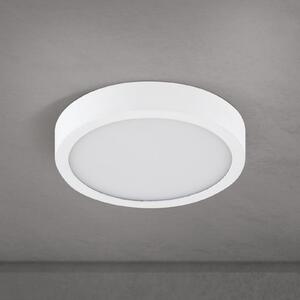 ORION LED stropna svetilka Disc, bela Ø 14 cm, CCT, kovina/plastika, zatemnjen, Bela, Dnevna soba / jedilnica, Aluminij, Sodobni