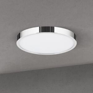 ORION LED stropna svetilka Disc, krom barva, Ø 24 cm, CCT, kovina, zatemnjen, Kovinska, Dnevna soba / jedilnica, Aluminij, Sodobni