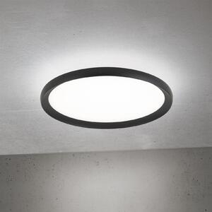 ORION LED stropna svetilka Kant, Ø 40 cm črna, CCT kovina/plastika, zatemnjen, Črna, Dnevna soba / jedilnica, Aluminij, Sodobni