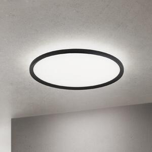 ORION LED stropna svetilka Kant, Ø 60 cm črna, CCT kovina/plastika, zatemnjen, Črna, Dnevna soba / jedilnica, Aluminij, Sodobni