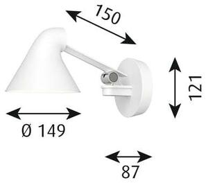 Louis PoulsenLouis Poulsen - NJP Box LED Stenska Svetilka 2700K HW Short White Louis Poulsen