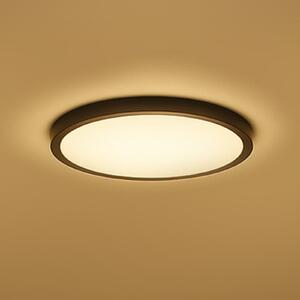 Calex Smart LED stropna svetilka HALO Ø 30 cm črna IP54 RGB CCT, zatemnjen, Črna, Dnevna soba / jedilnica, Plastika, Sodobni
