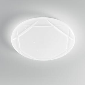 F.A.N. Europe LED stropna svetilka Elixir, Ø 50 cm, bela, plastika, CCT, Bela, Dnevna soba / jedilnica, Plastika, Sodobni
