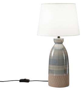 Luce Ambiente Design Namizna svetilka Navajo, višina 49 cm, barvna/bela, keramika/tkanina, Večbarvna, Dnevna soba / jedilnica, Keramika