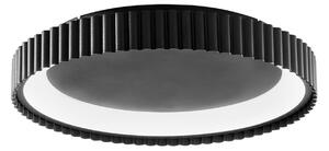 Luce Ambiente Design LED stropna svetilka Niike, črna, Ø 40 cm, kovina, CCT, Črna, Dnevna soba / jedilnica, Kovina, Sodobni