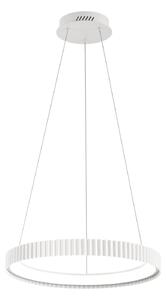 Luce Ambiente Design LED viseča svetilka Niike, bela, Ø 50 cm, kovina, CCT, Bela, Dnevna soba / jedilnica, Kovina, Sodobni
