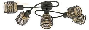 LindbyLindby - Eudoria 5 Round Stropna Svetilka Black/Gold Lindby