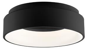 Luce Ambiente Design LED stropna svetilka Noah, črna, Ø 45 cm, kovina, CCT, Črna, Dnevna soba / jedilnica, Sodobni