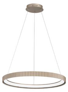 Luce Ambiente Design LED viseča svetilka Niike, zlata barva, Ø 70 cm, kovina, CCT, Zlata / medeninasta, Dnevna soba / jedilnica, Kovina, Sodobni
