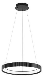 Luce Ambiente Design LED viseča svetilka Niike, črna, Ø 50 cm, kovina, CCT, Črna, Dnevna soba / jedilnica, Kovina, Sodobni