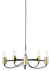 LindbyLindby - Prospa 5 Lestenec Black/Brass Lindby