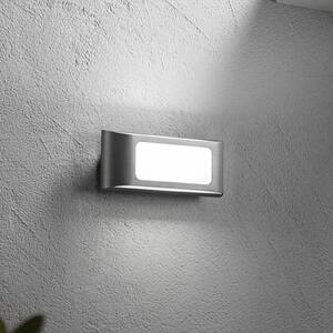 INTEC LED zunanja stenska svetilka DESERT, antracitna, širina 25 cm, kovina, Črna, Aluminij, Sodobni