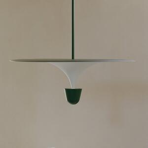 New Works LED-visoka svetilka Kantarell, Ø 60 cm, črna, zatemnjen, Bela, Dnevna soba / jedilnica, Kovina, Dizajn