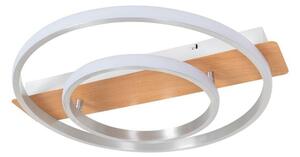 LindbyLindby - Signera LED Stropna Svetilka Silver/White/Light Wood Lindby