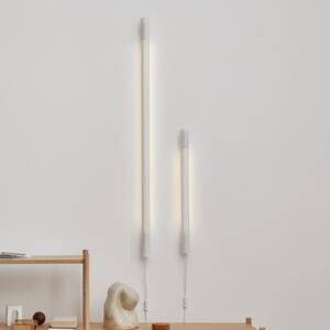 GEJST stenska svetilka Radent, bela, višina 135 cm, G13 LED, Bela, Dnevna soba / jedilnica, Kovina
