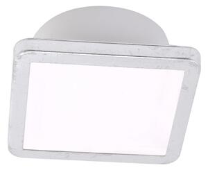 LIGHTME LightMe Stropna svetilka Aqua Uno, 11x11cm, listno srebro, IP44, Kovinska, Kopalnica, Aluminij, Sodobni