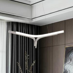 Viokef LED obesna svetilka Alta, srebrna, Ø 70 cm, kovina, Kovinska, Dnevna soba / jedilnica, Aluminij, Sodobni