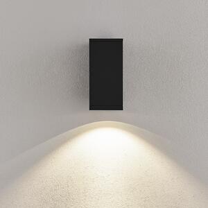 Deko-Light LED zunanja stenska svetilka ShoreLine Pro Square, temno siva, 830/840, zatemnjen, Črna, Aluminij, Sodobni