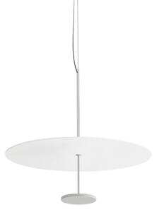 Linea Light LED viseča svetilka Stilo_P, bela, Ø 55 cm, IP40, zatemnjen, Bela, Dnevna soba / jedilnica, Aluminij, Sodobni