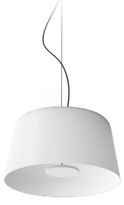 Linea Light LED viseča svetilka Delfi_P, bela, Ø 45 cm, kovina, zatemnjen, Bela, Dnevna soba / jedilnica, Aluminij, Sodobni