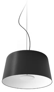Linea Light LED viseča svetilka Delfi_P, črna, Ø 45 cm, kovina, zatemnjen, Črna, Dnevna soba / jedilnica, Aluminij, Sodobni