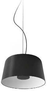 Linea Light LED viseča svetilka Delfi_P, črna, Ø 35 cm, kovina, zatemnjen, Črna, Dnevna soba / jedilnica, Aluminij, Sodobni