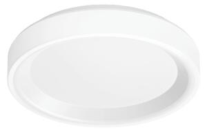 Linea Light LED stenska svetilka Iside, bela, kovina, Ø 35 cm, IP40, zatemnjen, Bela, Dnevna soba / jedilnica, Kovina, Sodobni