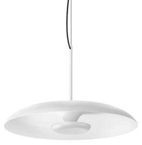 Linea Light LED viseča svetilka Basin_P, bela, kovina, Ø 49 cm, IP40, zatemnjen, Bela, Dnevna soba / jedilnica, Aluminij, Sodobni