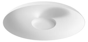 Linea Light LED stropna svetilka Basin_P, bela, kovina, Ø 48 cm, zatemnjen, Bela, Dnevna soba / jedilnica, Aluminij, Sodobni