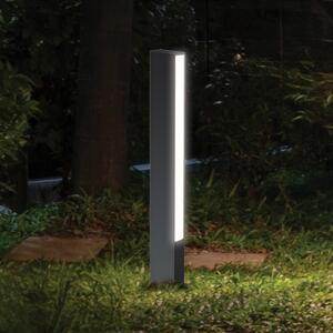 Viokef LED-svetilka za podstavek Lir, višina 60 cm, temno siva kovina, Črna, Aluminij, Sodobni