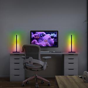 OSRAM SMART+ WiFi namizna svetilka CORNER MAGIC, črna 43 cm RGB, Črna, Dnevna soba / jedilnica, Aluminij, Sodobni