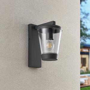 Trio Lighting Zunanja stenska svetilka CAVADO, antracitna, višina 28 cm, IP44, zatemnjen, Črna, Aluminij, Sodobni