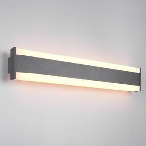 Trio Lighting LED zunanja stenska svetilka DAWSON, 60 cm, antracit IP54 CCT up/down, Črna, Aluminij, Sodobni, Stenska kotna